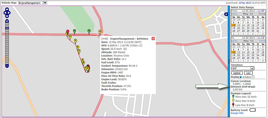 supratrack Vehicle Map Show Locations Details